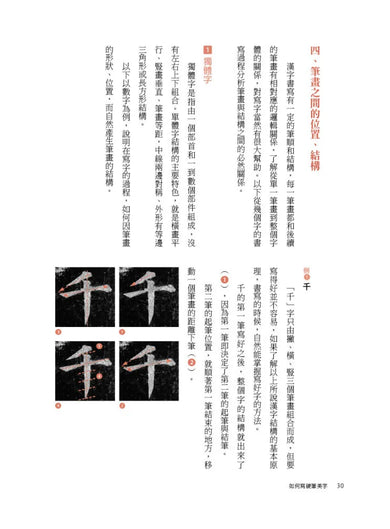 如何寫硬筆美字:38種基本筆畫、60組部件結構系統性練字,200種部件位置、1000字美感顯著升級! 平裝書 Paperback
