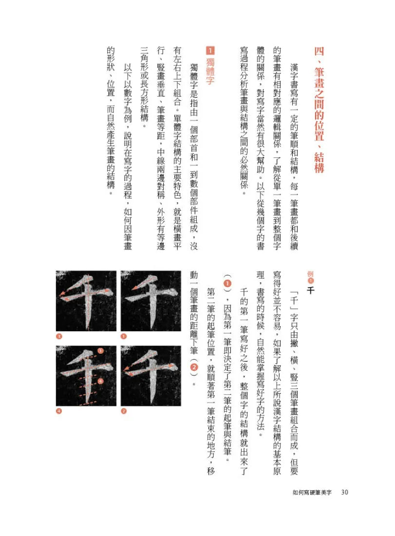 如何寫硬筆美字:38種基本筆畫、60組部件結構系統性練字,200種部件位置、1000字美感顯著升級! 平裝書 Paperback