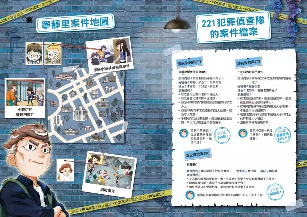 221犯罪偵查隊 #01 被貼標籤的同學 (宣慈恩)-故事: 偵探懸疑 Detective & Mystery-買書書 BuyBookBook