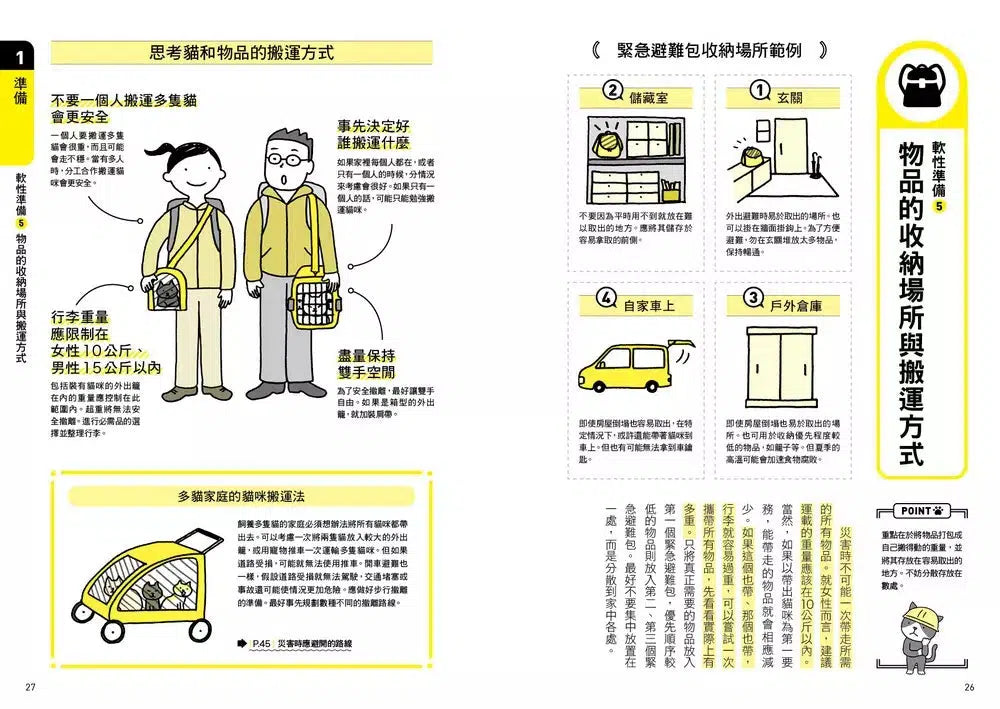 貓奴完全防災避難手冊:地震、颱風、洪水來襲時,跟你的貓咪一起活下去!-非故事: 常識通識 General Knowledge-買書書 BuyBookBook