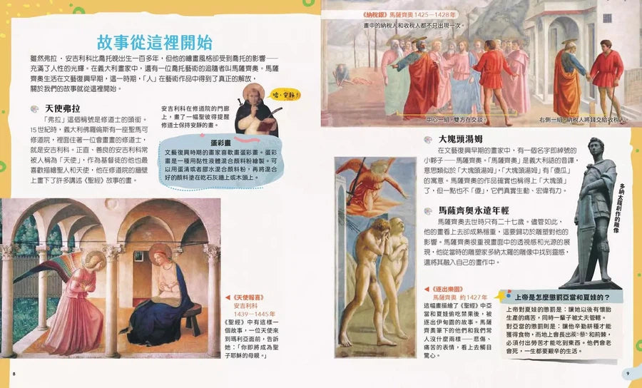 穿越時空的兒童藝術之旅(套書共二冊):走進名畫看世界+這些文物太有趣-非故事: 藝術宗教 Art & Religion-買書書 BuyBookBook