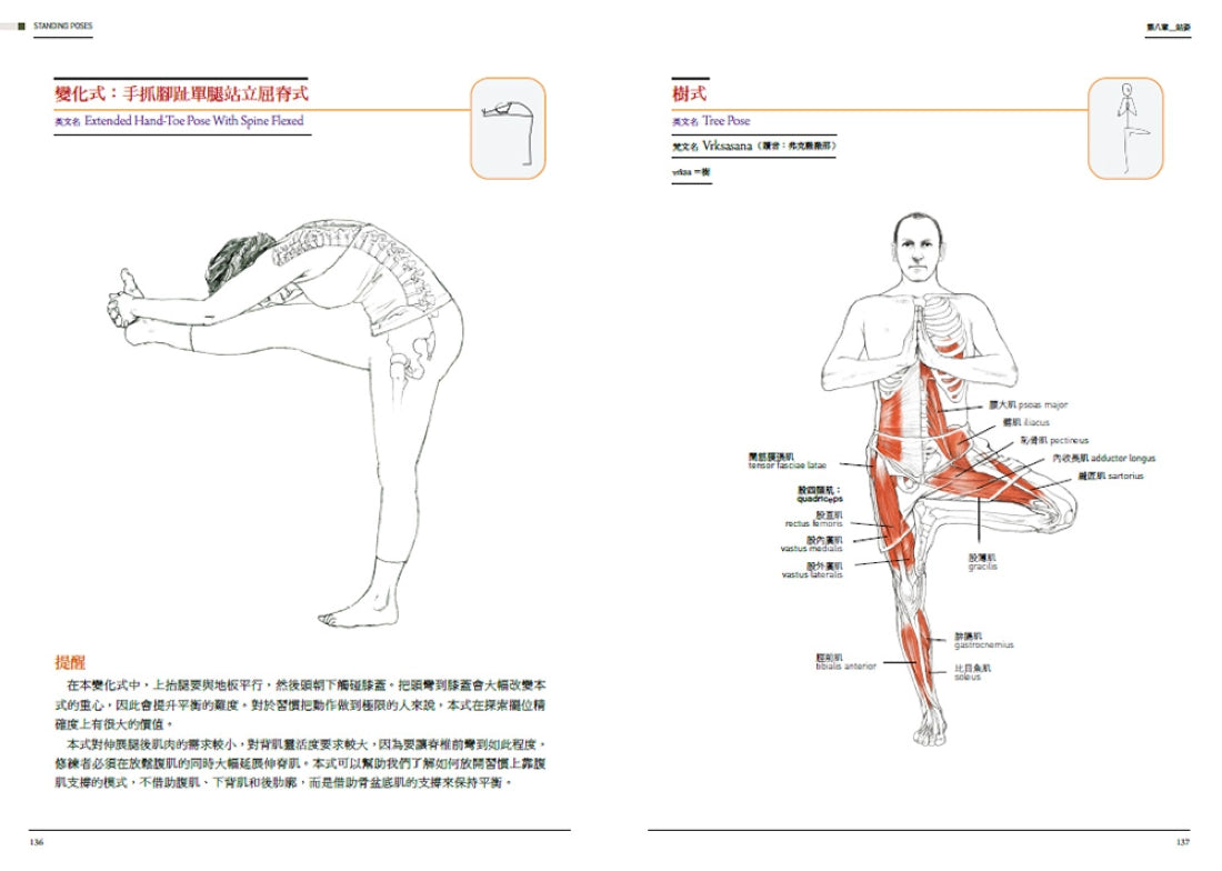 瑜伽解剖書:解開瑜伽與人體的奧祕【增修三版】 平裝書 Paperback