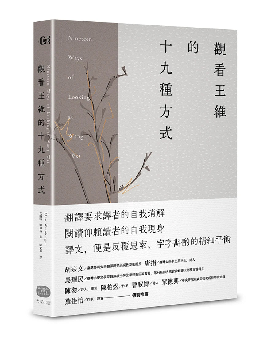 觀看王維的十九種方式 精裝書 Hardback