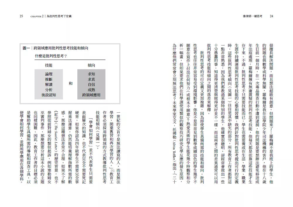 像律師一樣思考: 打破學生學不到、老師不會教、學了不知怎麼用的困境,釋放所有人的批判性思考潛能-非故事: 常識通識 General Knowledge-買書書 BuyBookBook