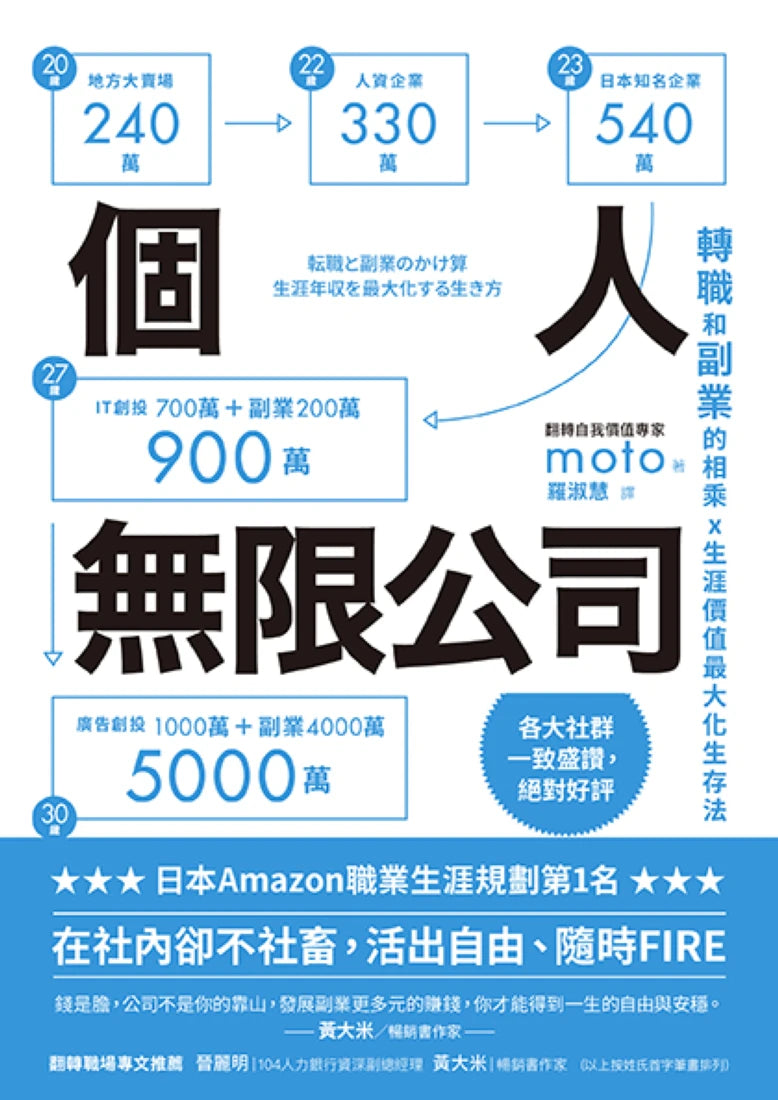 個人無限公司 轉職和副業的相乘x生涯價值最大化生存法【熱銷三版】 平裝書 Paperback