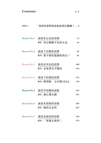 演員的房間:走進李帝勳、朱智勛、金南佶等十位演員的私密日常 平裝書 Paperback