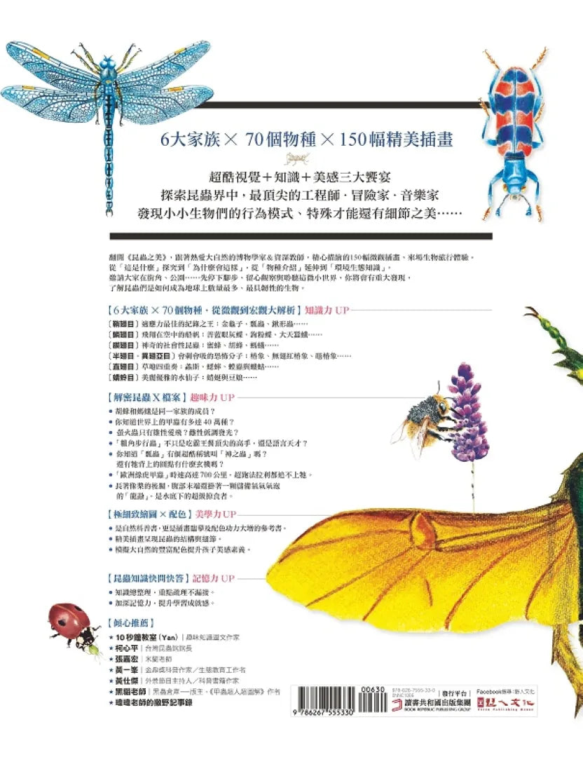 昆蟲之美:微觀視覺大百科 精裝書 Hardback