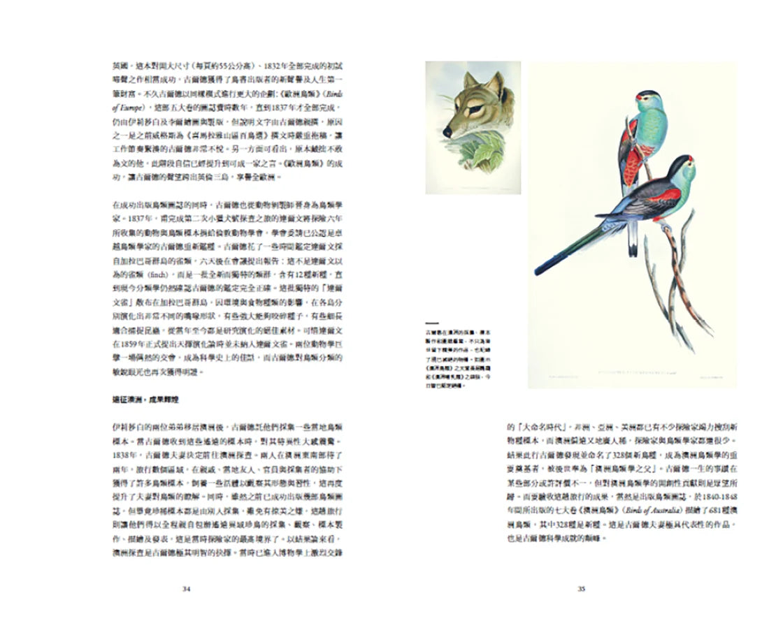 臺灣珍鳥重現:古爾德鳥類博物誌臺灣選集 精裝書 Hardback