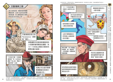增訂版全彩漫畫世界歷史.第6卷:文藝復興與大航海時代 精裝書 Hardback