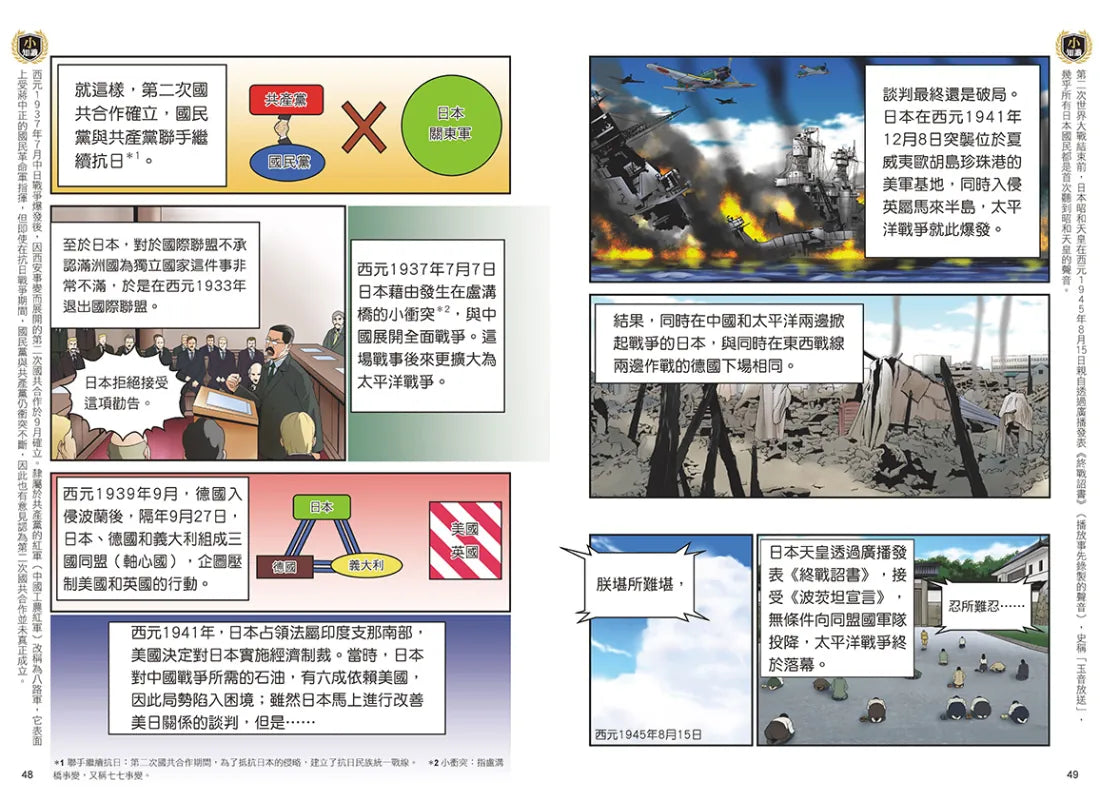 增訂版全彩漫畫世界歷史.第11卷:經濟大恐慌與第二次世界大戰 精裝書 Hardback
