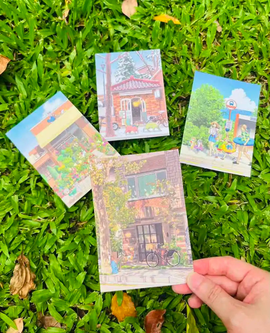 與貓咪同行!四季散步著色畫(隨書附春夏秋冬明信片1組4張) 平裝書 Paperback