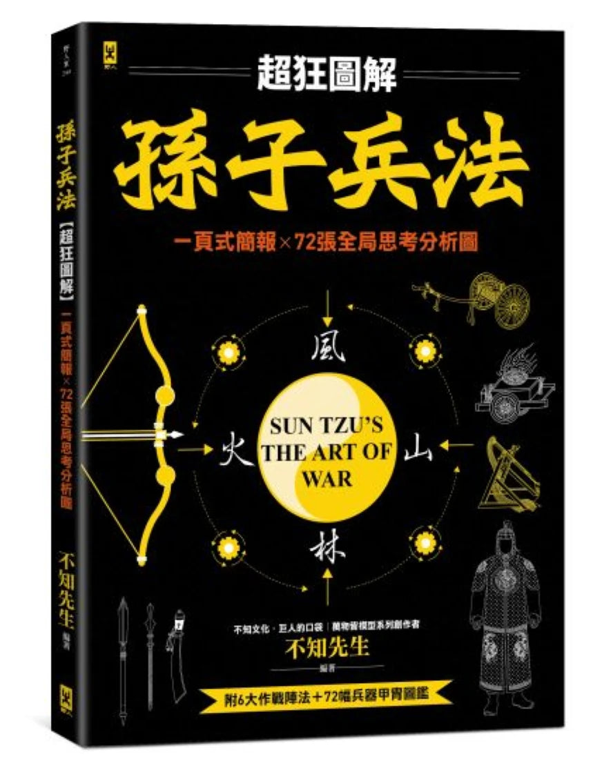 孫子兵法【超狂圖解】:一頁式簡報╳全局思考分析圖(附.作戰陣法&兵器甲胄圖鑑) 平裝書 Paperback