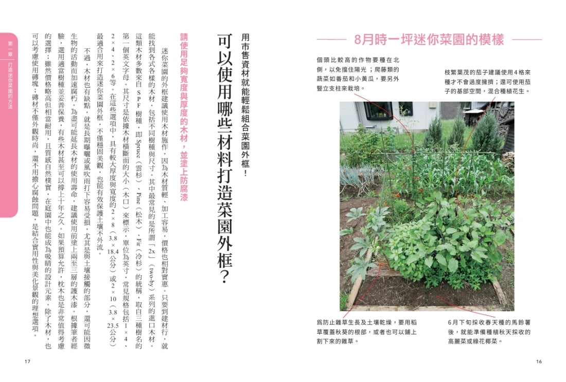 新手不敗的一坪迷你菜園:零經驗也能四季收成的家庭菜園入門指南 平裝書 Paperback