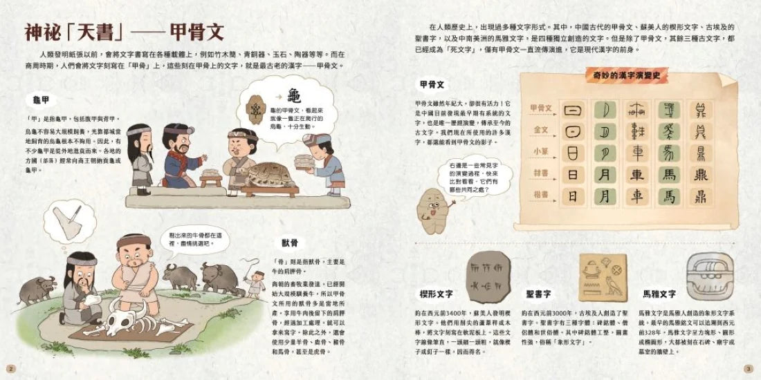 藏在甲骨文裡的漢字故事與商文明(附贈「找找甲骨文」海報) 精裝書 Hardback