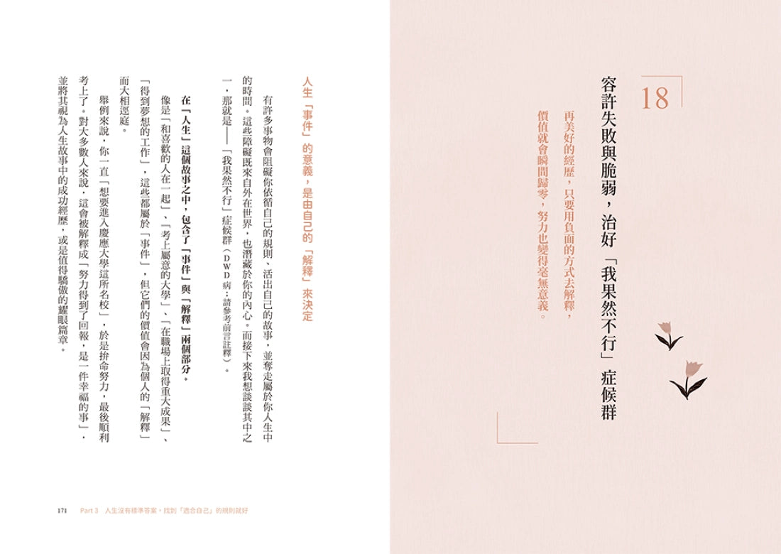 人生沒有長到可以用忍耐來浪費:坦誠面對內心、不再偽裝壓抑。你該活在適合自己的規則中,而不是別人期待的設定裡。 平裝書 Paperback