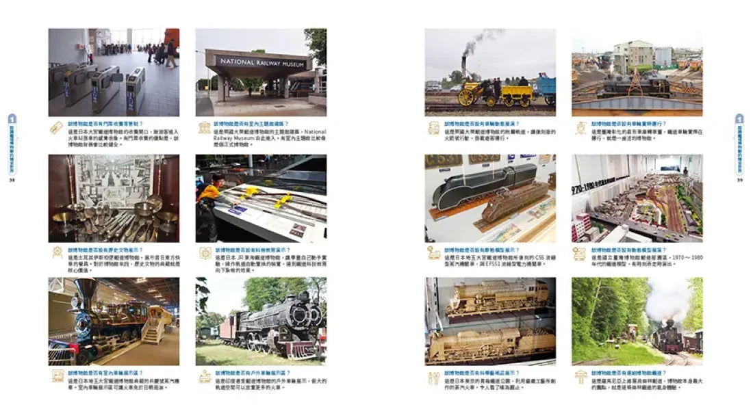 世界鐵道大探索1:世界的鐵道博物館【全新增訂版】收錄全球70座鐵道博物館+臺灣12個潛力點 平裝書 Paperback