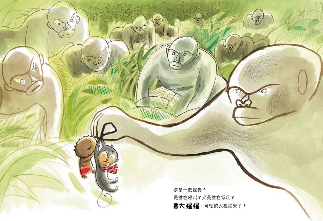 小不點卡卡伊撿到一隻小猴子 精裝書 Hardback