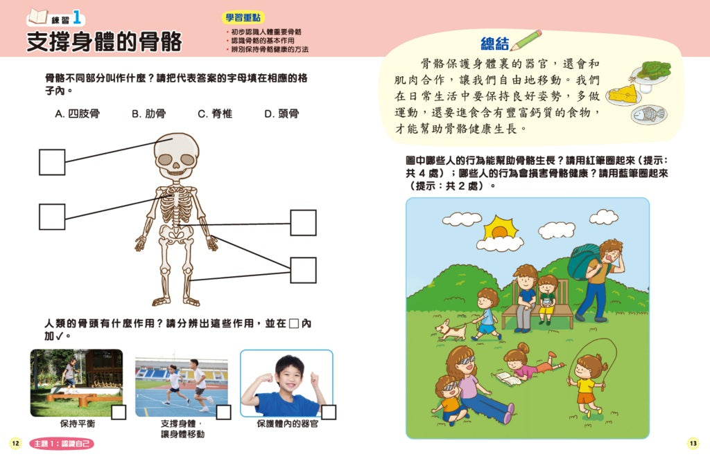 新雅幼稚園常識及綜合科學練習(高班上)-補充練習: 綜合練習 Integrated Exercise-買書書 BuyBookBook