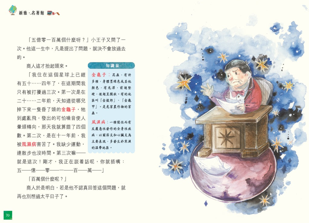 小王子(附思維導圖)(新雅.名著館)-Children’s / Teenage fiction: Classic and traditional-買書書 BuyBookBook