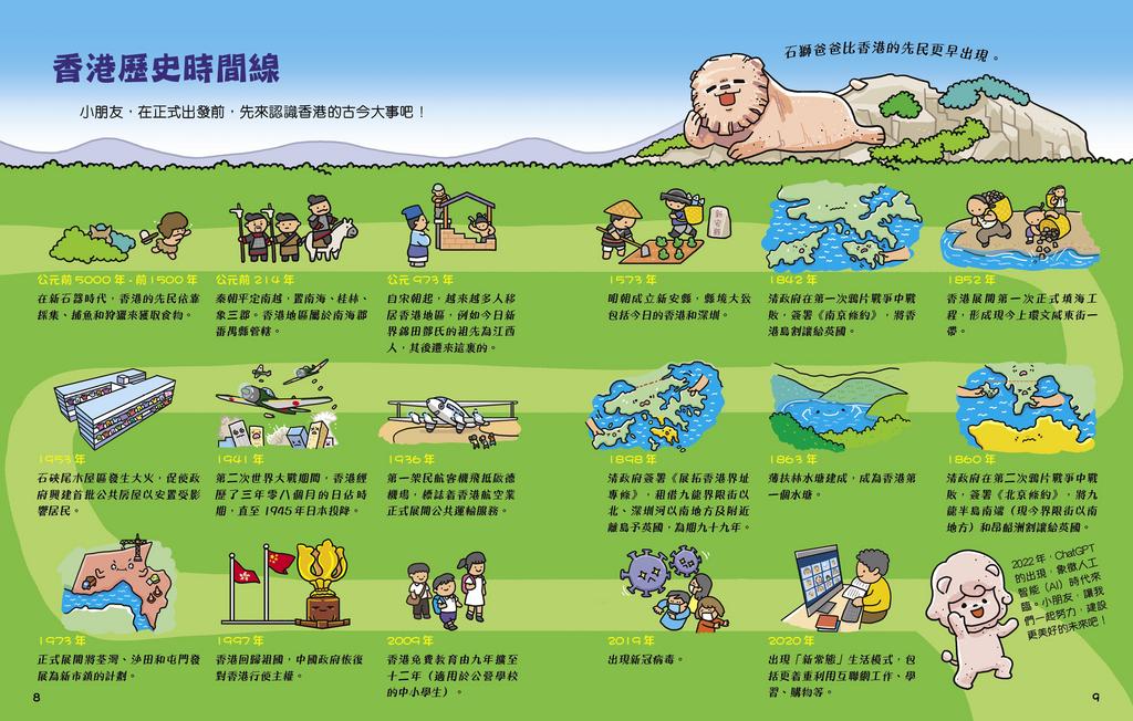 石獅安安香港小百科趣味圖鑑