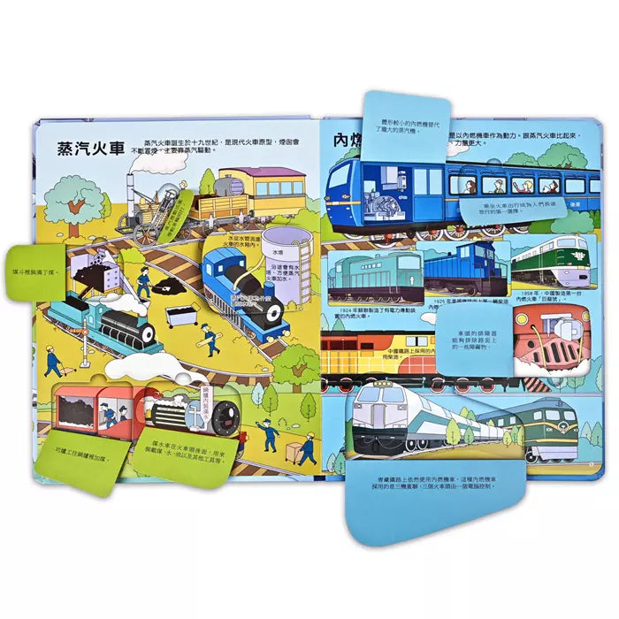 趣味科學知識翻翻書:揭秘火車-非故事: 科學科技 Science & Technology-買書書 BuyBookBook