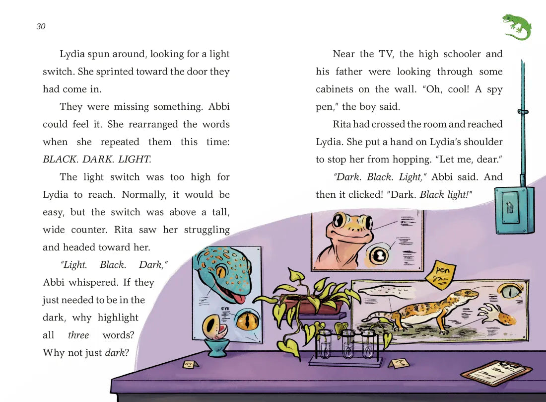 A to Z Animal Mysteries #7: The Gecko Escape Room US - Hardback
