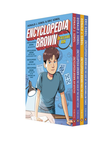 Encyclopedia Brown Detective Box Set (4-Book Box Set)-Children’s / Teenage fiction: General and modern fiction-買書書 BuyBookBook