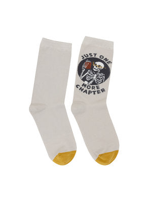 Just One More Chapter Socks - Large-Lifestyle and Leisure-買書書 BuyBookBook