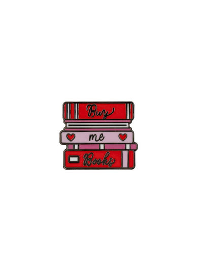 Buy Me A Book Stack Enamel Pin-Lifestyle and Leisure-買書書 BuyBookBook