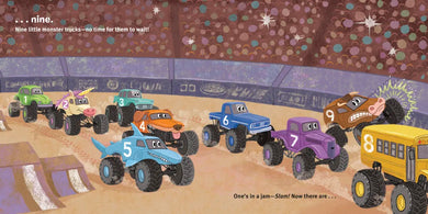 10 Little Monster Trucks US - Board book