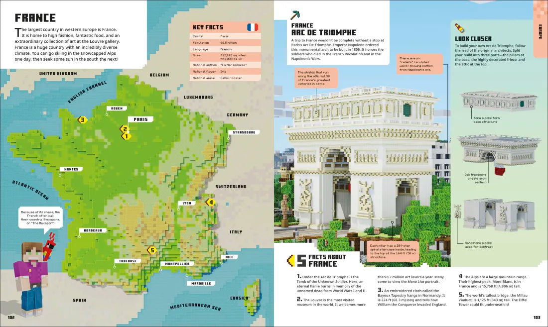 Minecraft Atlas of the World US - Hardback