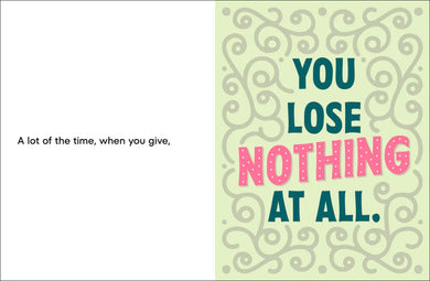 A Kids Book About Giving US - Hardback