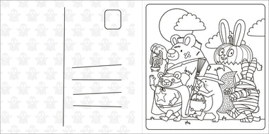 Super Cuties: A Cozy Halloween Coloring Book US - Paperback / softback