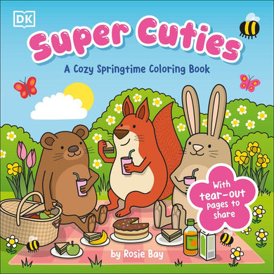 Super Cuties: A Cozy Springtime Coloring Book-Children’s interactive and activity books and kits-買書書 BuyBookBook