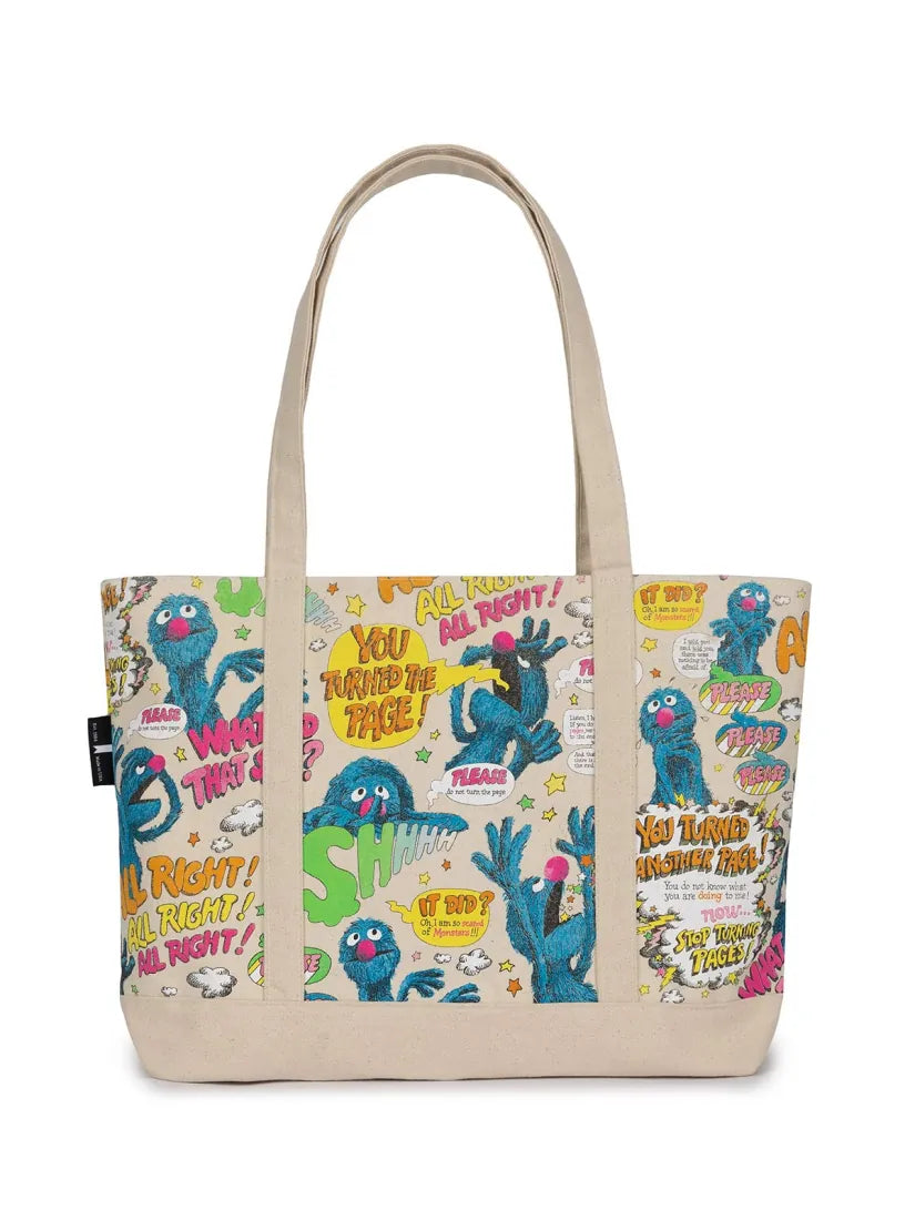 Sesame Street: The Monster at the End of This Book Large Zippered Tote US - Tote bag