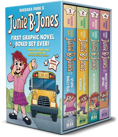Junie B. Jones First Graphic Novel Boxed Set Ever! (Graphic Novels 1-4)-Graphic novel / Comic book / Manga: genres-買書書 BuyBookBook