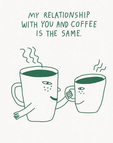 Humor Us Greeting Cards: Friendship - My Relationship with You and Coffee (Pack of 6)-Lifestyle and Leisure-買書書 BuyBookBook