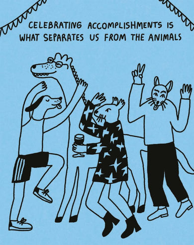 Humor Us Greeting Cards: Congratulations - Celebrating Accomplishments Is What Separates Us (Pack of 6)-Lifestyle and Leisure-買書書 BuyBookBook