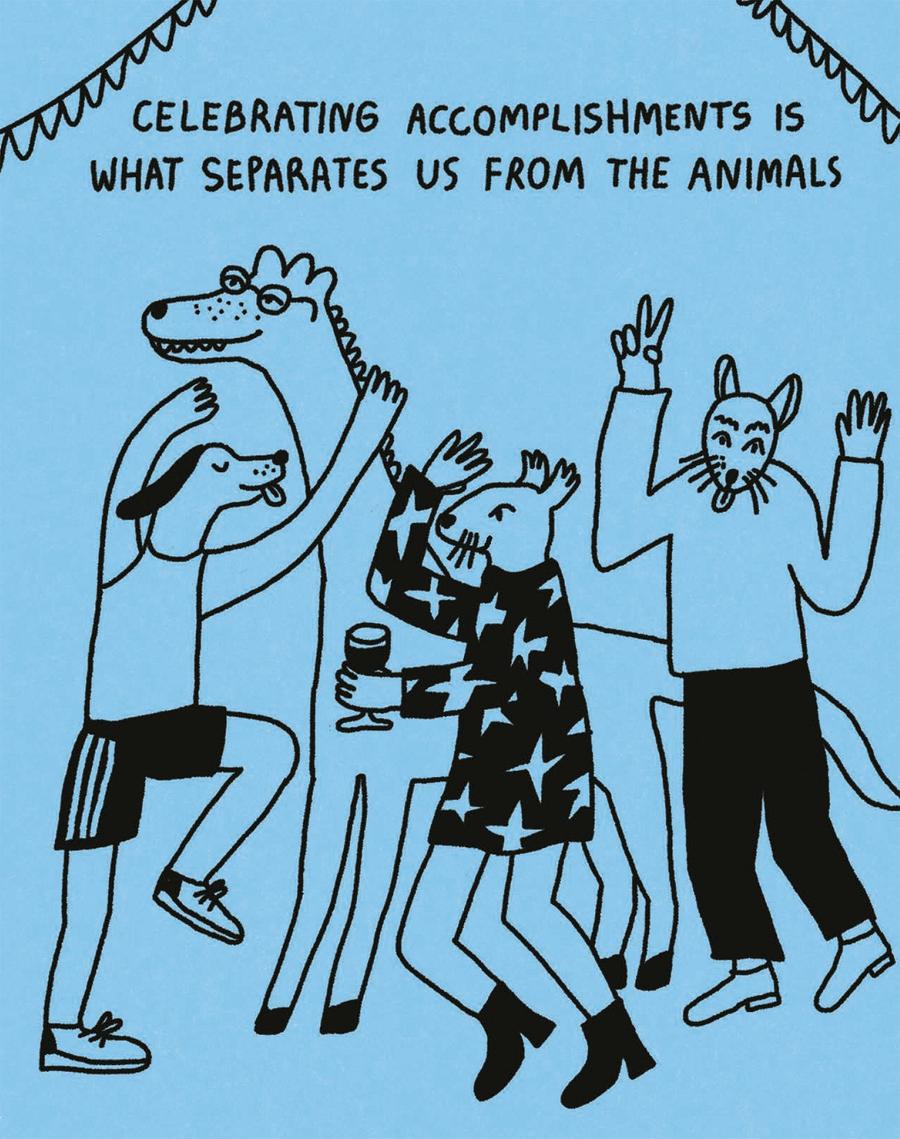 Humor Us Greeting Cards: Congratulations - Celebrating Accomplishments Is What Separates Us (Pack of 6)-Lifestyle and Leisure-買書書 BuyBookBook
