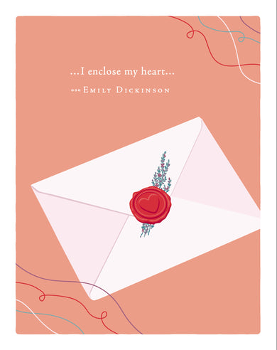 Positively Green Greeting Cards: Love - I Enclose My Heart (Pack of 6)-Lifestyle and Leisure-買書書 BuyBookBook