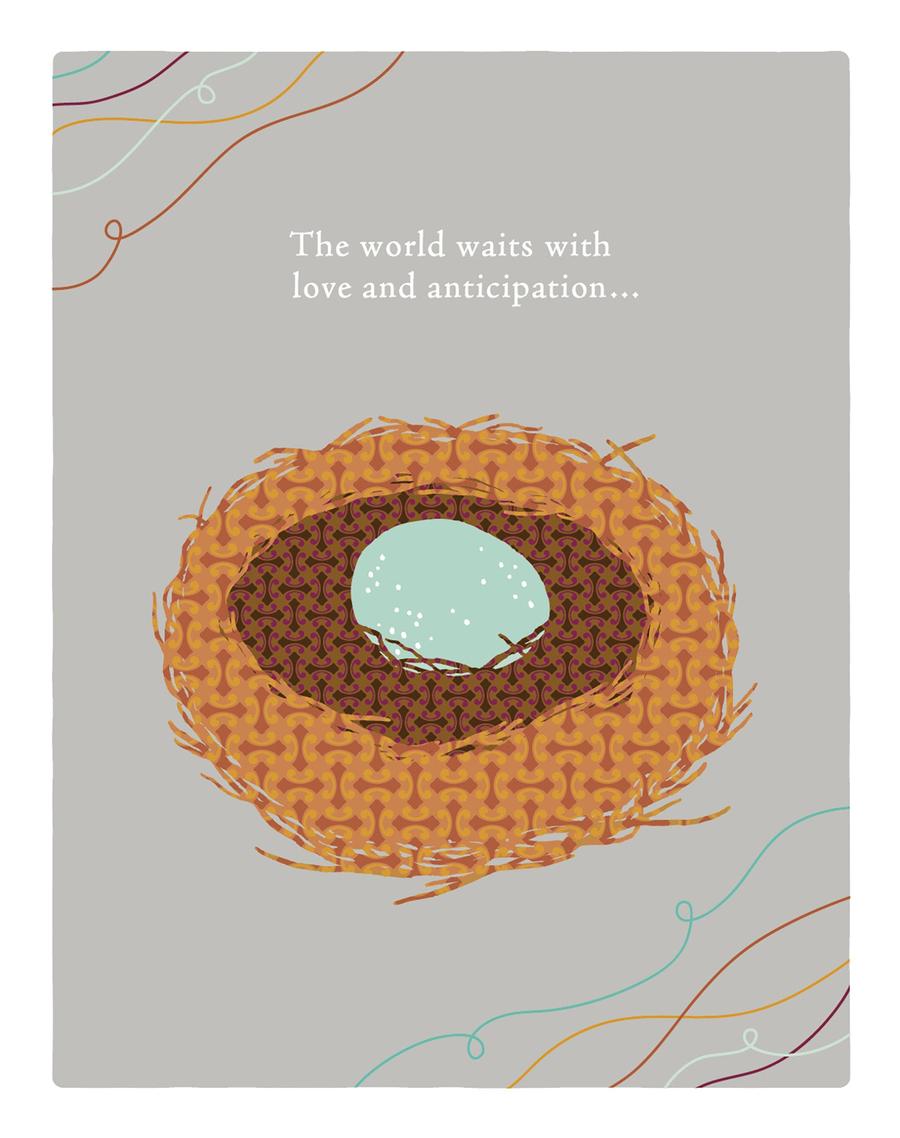 Positively Green Greeting Cards: Baby Shower - The World Waits with Love (Pack of 6)-Lifestyle and Leisure-買書書 BuyBookBook