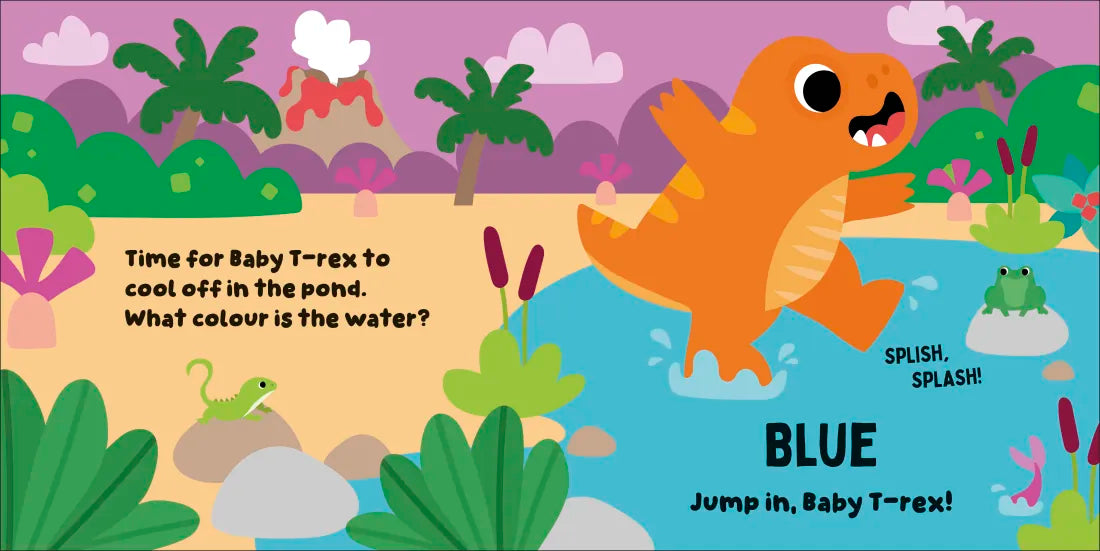 Baby T. Rex Finds Colors US - Board book