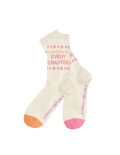 Carley Fortune Every Chapter Socks - Small-Lifestyle and Leisure-買書書 BuyBookBook