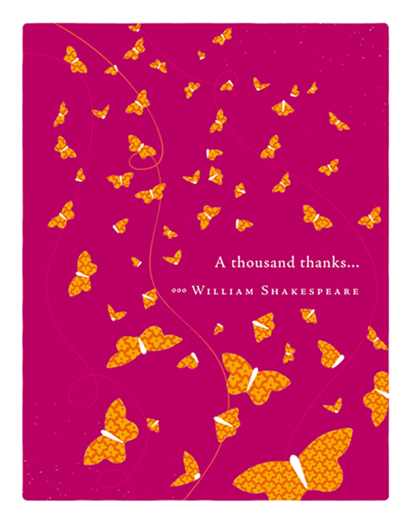 Positively Green Greeting Cards: Thank You - A thousand thanks (Pack of 6)