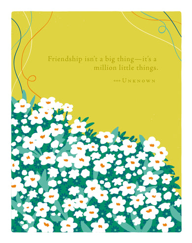 Positively Green Greeting Cards: Friendship - Friendship isn't a big thing (Pack of 6)