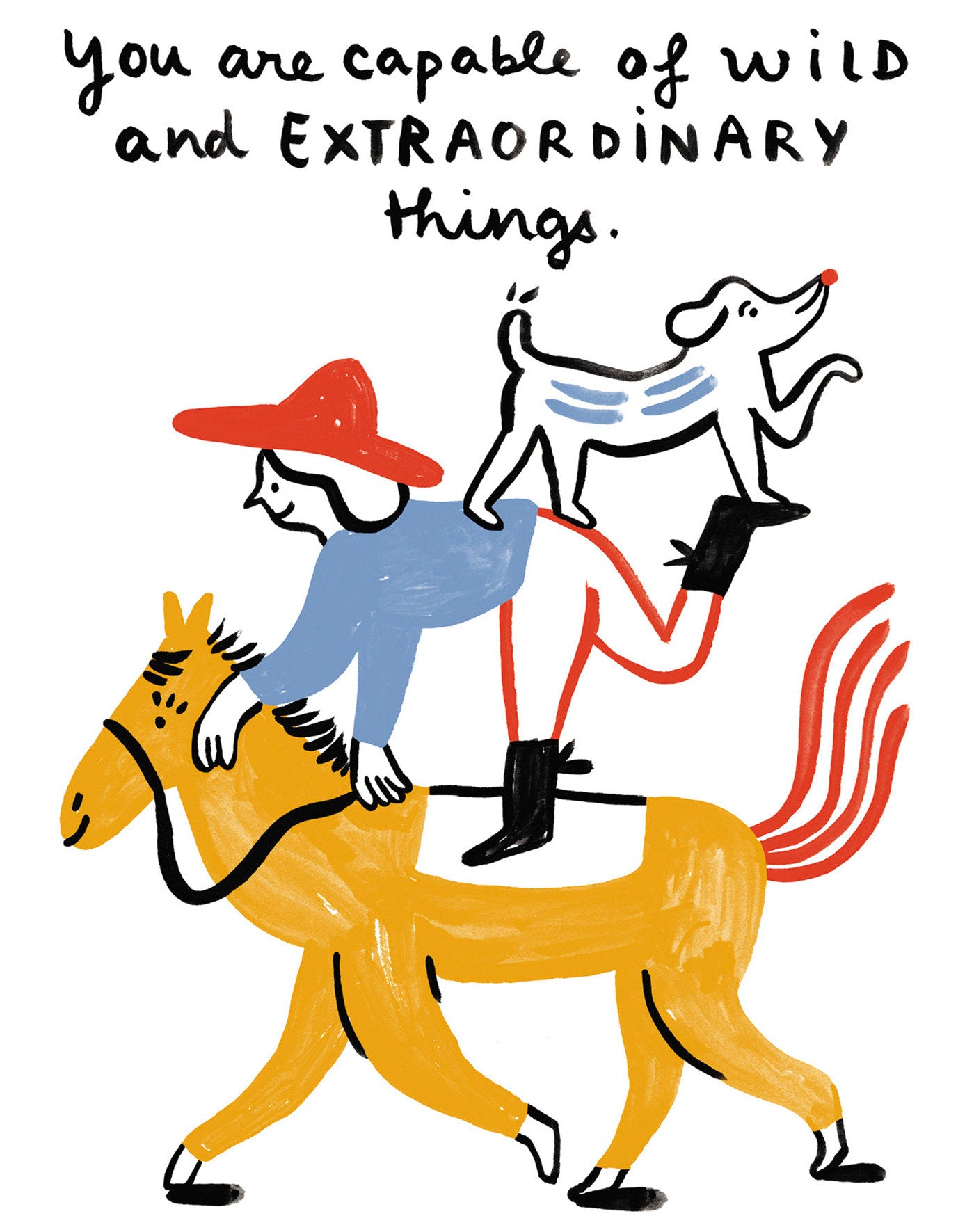 Love Muchly Greeting Cards: Birthday - You are capable of wild and (Pack of 6)