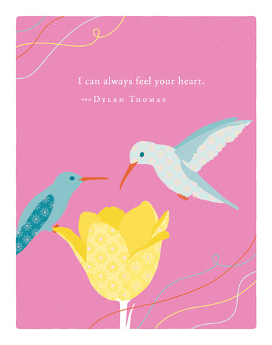 Positively Green Greeting Cards: Mother's Day - I can always feel your heart (Pack of 6)