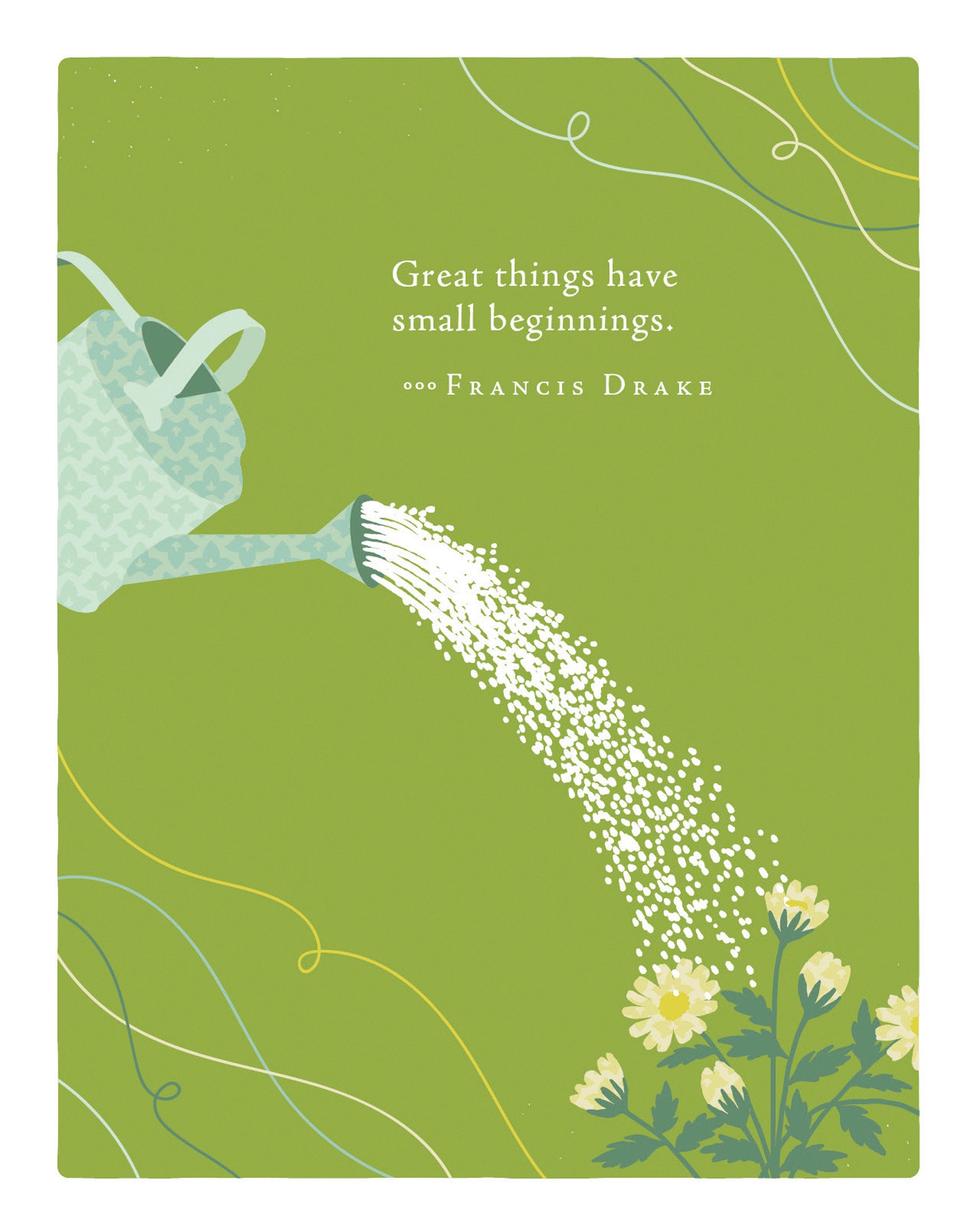 Positively Green Greeting Cards: Baby Shower - Great things have small beginnings (Pack of 6)