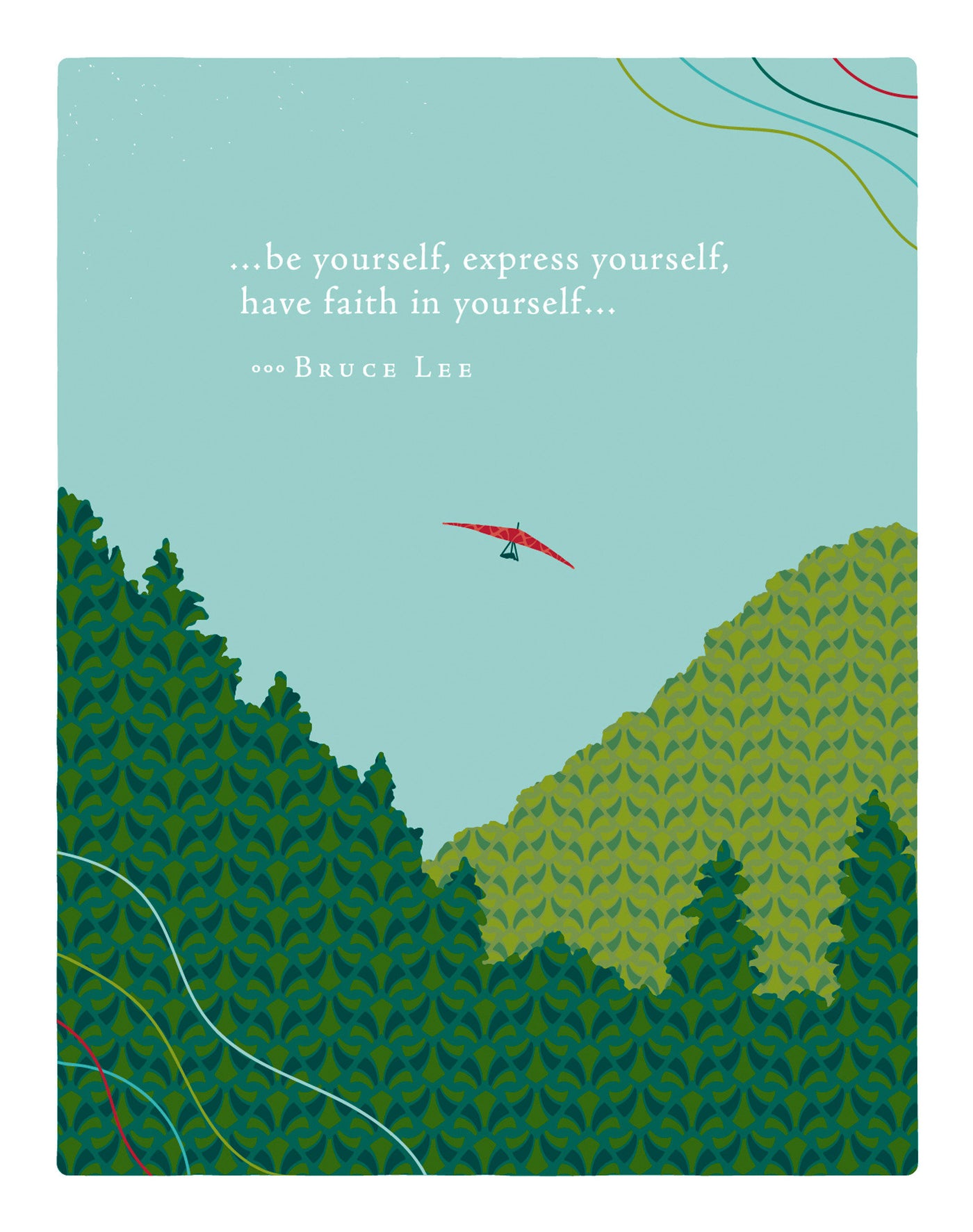 Positively Green Greeting Cards: Graduation - Be yourself, express yourself (Pack of 6)