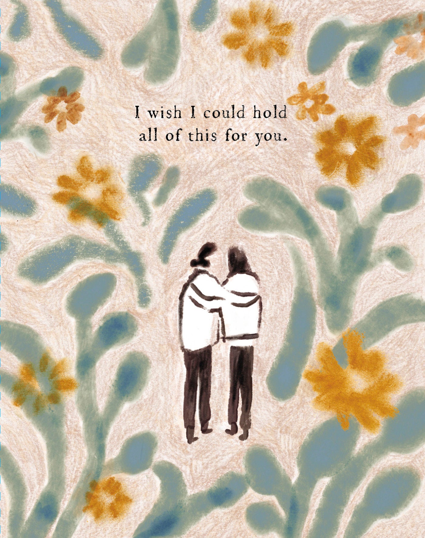 Love Muchly Greeting Cards: Tough Times - I wish I could hold all of this (Pack of 6)